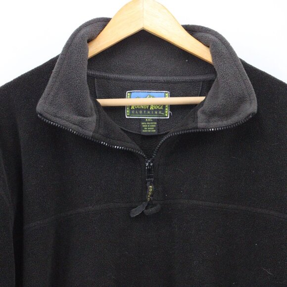 Vintage ROUNDY RIDGE Fleece Sweater Mens Black Pullover Outdoor Hiking Size 2XL - Picture 5 of 9